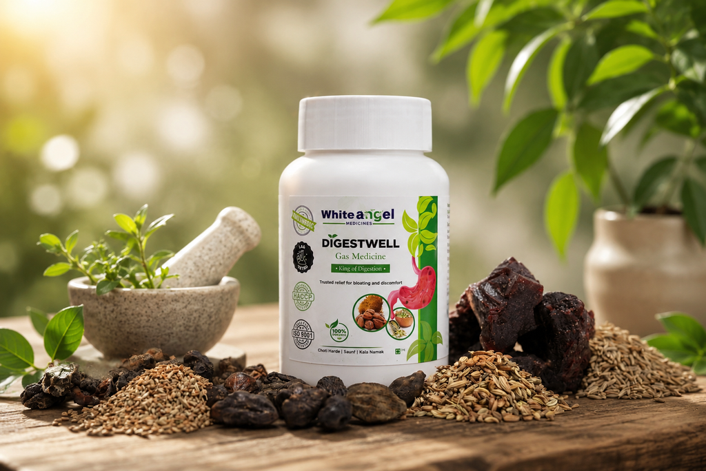 Digestwell Herbal Digestive Powder | Natural Ayurvedic Digestive Support for Gas, Bloating & Indigestion |